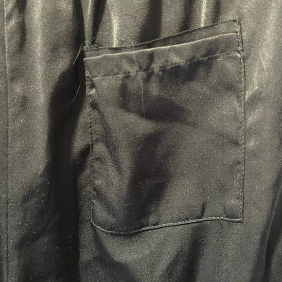 NWT Karlie Black Satin Jogger Pants - Picture 4 of 8